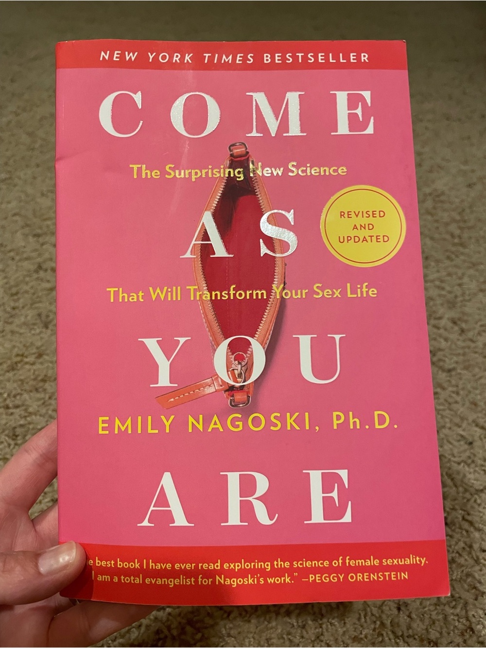 USED BOOK, Come As You Are, Emily Nagasaki PhD, very good used condition.